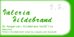 valeria hildebrand business card